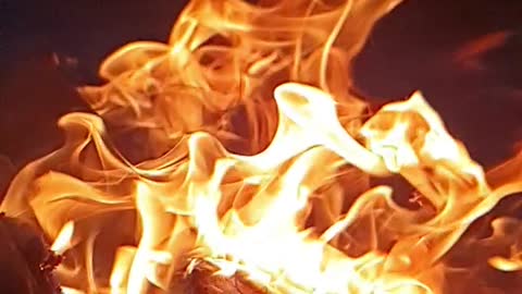 You can watch forever. Fire in slow motion.