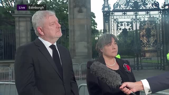 King Charles and his siblings walk behind Queen’s coffin