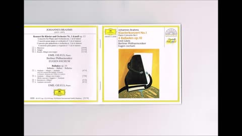 Brahms - Balladen op.10 Gilels
