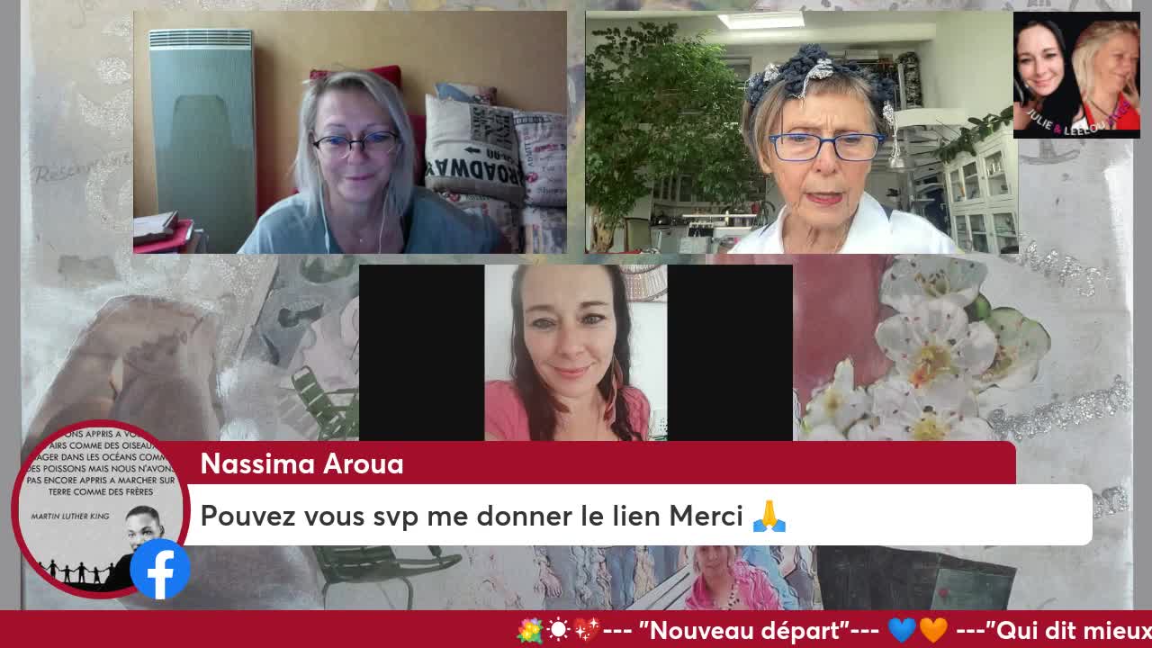 Nouveau départ 24/10 Qui dit mieux ? Avec Julie, Leelou & Maj