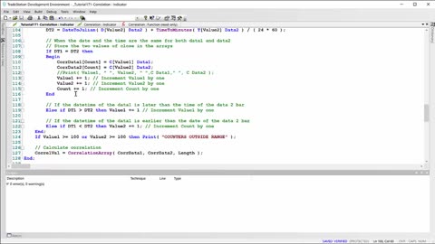 TradeStation tutorial 171 | Correlation indicator for when bars ‘missing’ in a data stream