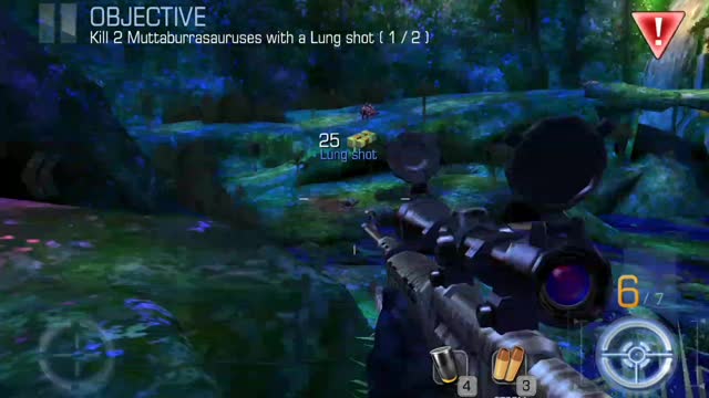 MISSION OBJECTIVE (kill 2 Muttaburrasaruses with a lunch shot)