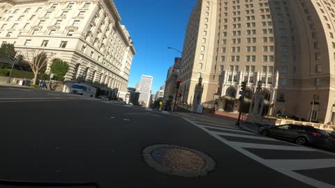 San Francisco's California st On a Mountain Bike