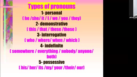 Parts of speech/ pronouns+Adjectives class C2