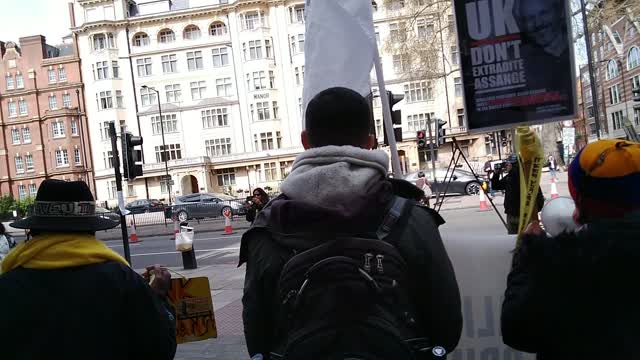 Julian Assange protest