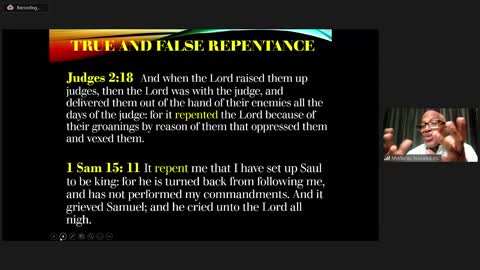 Pastor Rico teaching on Repentance intoduction.