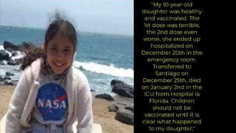 10 YEAR OLD GIRL DIES FROM THE VAXX POISON. 1ST DOSE SHE GOT SICK THE 2ND DOSE KILLED HER