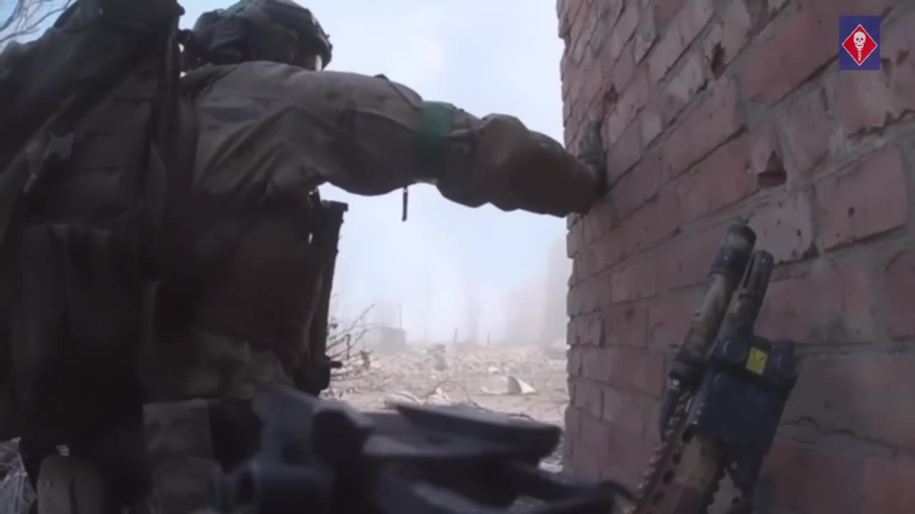 Team Rogue of the International Legion under heavy fire during the battle of Bakhmut