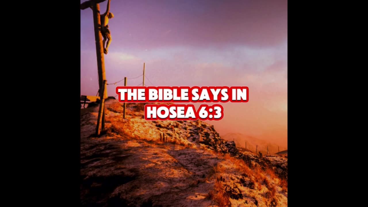 Hosea 6:3