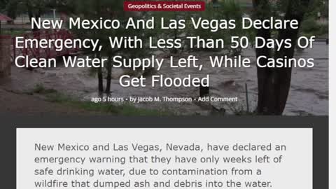 50 days left of water for New Mexico and las Vegas!!! Repent