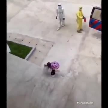 Brave little girl beats corona