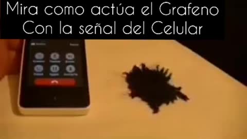 Mira cómo reacciona el grafeno a un celular