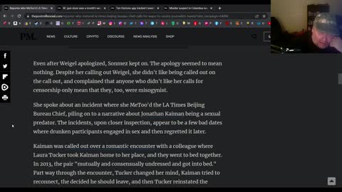 WAPO female activist gets man fired over drunken sex