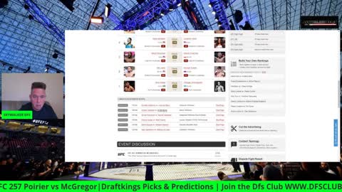 DRAFTKINGS UFC 257 Picks | McGregor vs. Poirier MMA DFS PICKS #draftkings #fanduel #mma #ufc