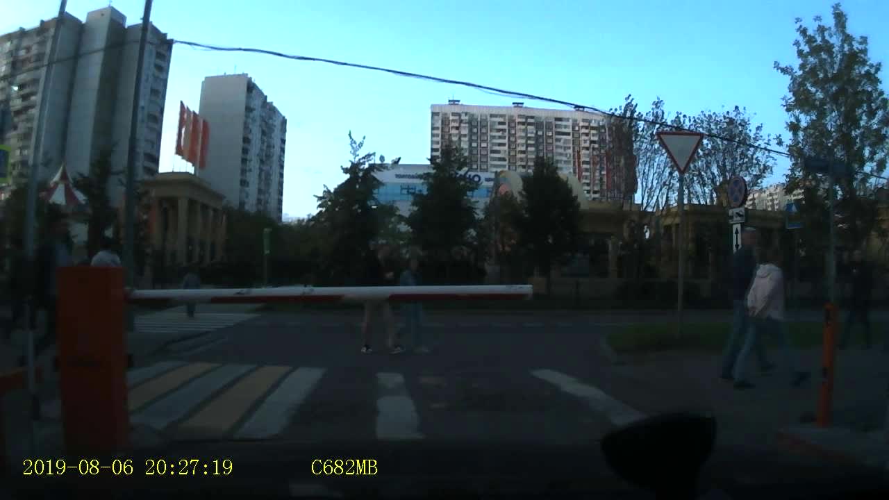 Cyclist Taken Down by Barrier Pole