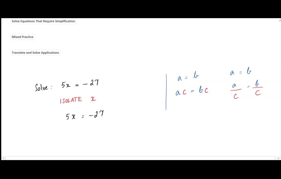 Math80_MAlbert_3.5_Solving equations using multiplication and division properties of equality