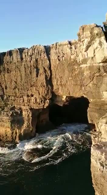 Beautiful sunset by the beach in Portugal