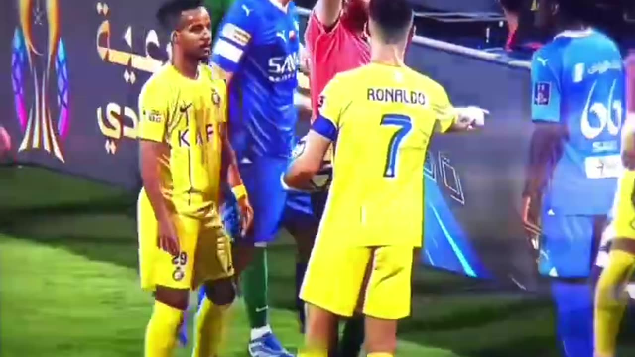 Cristian Ronaldo red card vs Al-Hilal