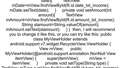 class file for androidsupportv7widgetRecyclerViewViewHolder