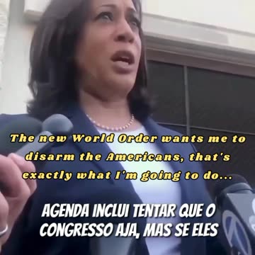 The new World Order wants me to disarm the Americans, that's exactly what I'm going to do...