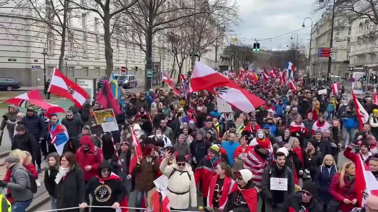 🇦🇹The people of Vienna, Austria came out in a HUGE demonstration