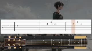 Attack on Titan season 4 Ed 6- shock - guitar tutorial