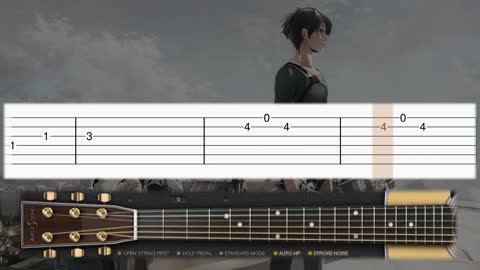 Attack on Titan season 4 Ed 6- shock - guitar tutorial