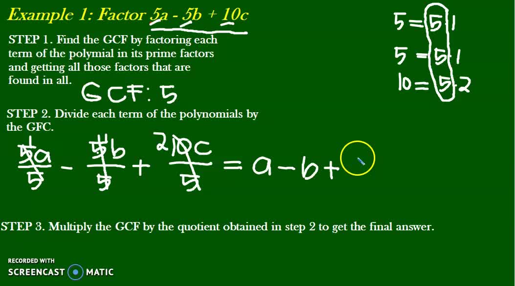 How To Factor Polynomials The Easy Way.