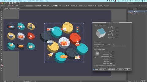 How to make Semi flat 3D icons & ui design using Adobe Illustrator CC