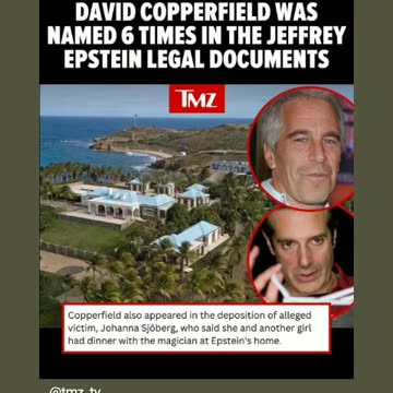David Copperfield the magicians visit Jeffrey epstein Island 🏝 01/7/24