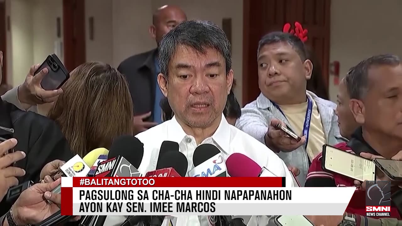 Pagsulong sa Cha-Cha hindi napapanahon ayon kay Sen. Imee Marcos