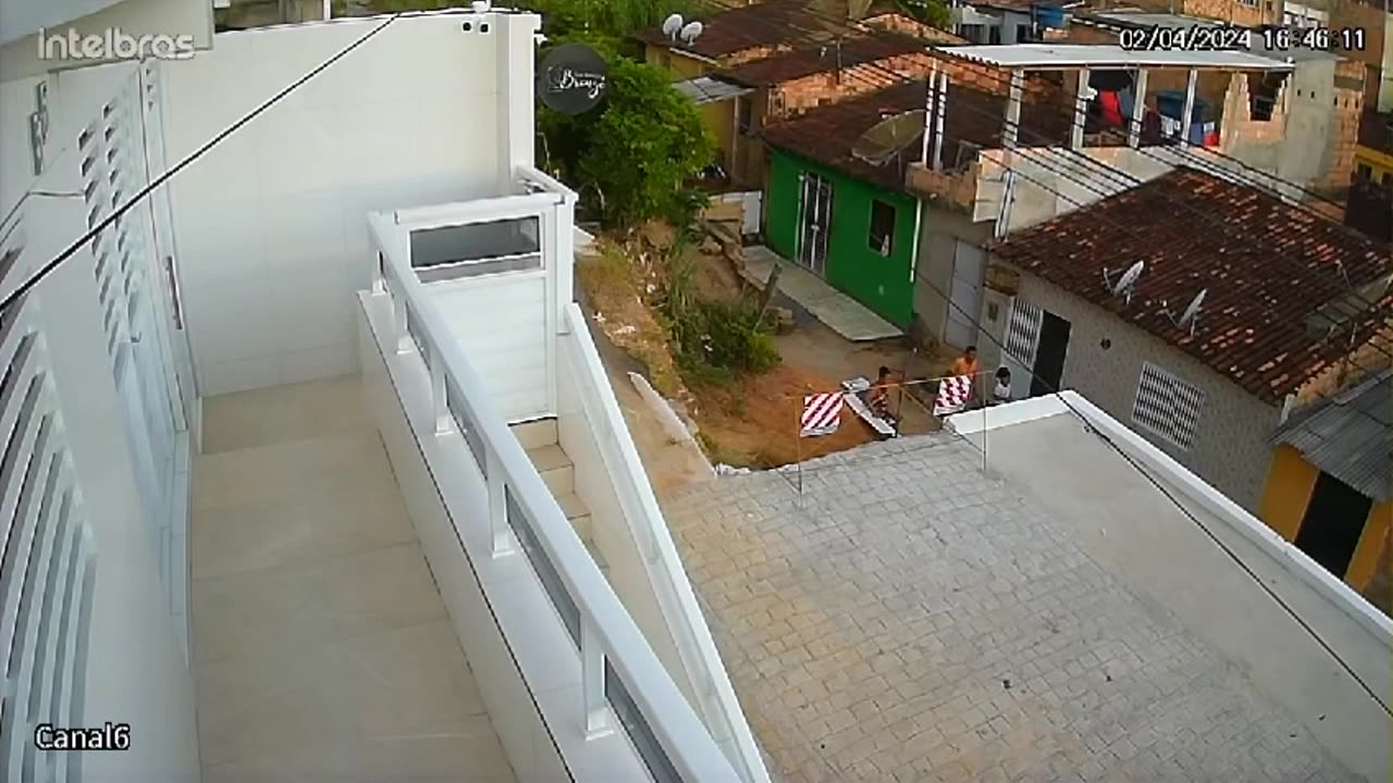 Woman Accidently Accelerates Motorcycle And Falls Off Ledge