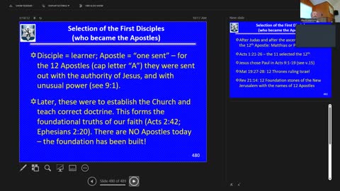 Sunday July 3, 2022 Life of the Messiah 46: The Selection of the Disciples