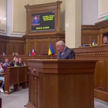 Gerard Larcher visitó la Rada de Ucrania