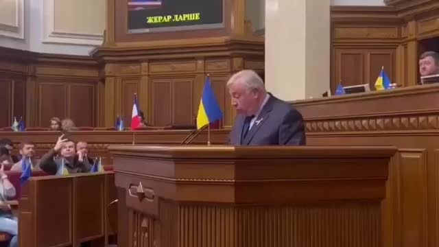 Gerard Larcher visitó la Rada de Ucrania