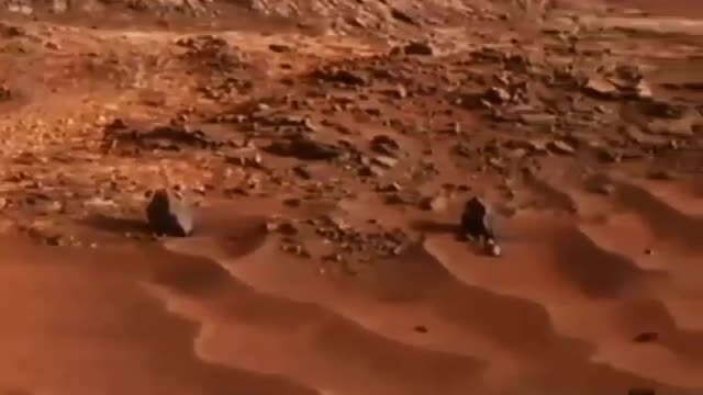 ootage from the curiosity rover of Martian wind