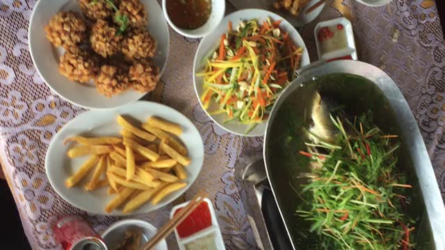 Party with all fish dishes