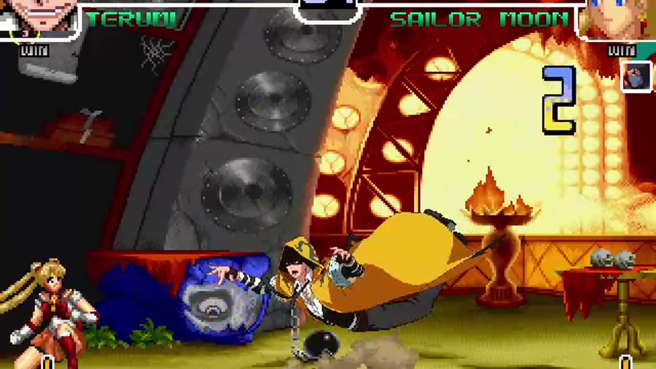 Sub zero and Sailor moon (Me) vs Yūki Terumi