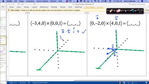 MAT 267 Fr Aug 27: Vector Projection and Cross Product