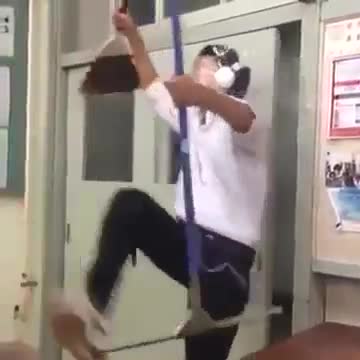 Late for school prank