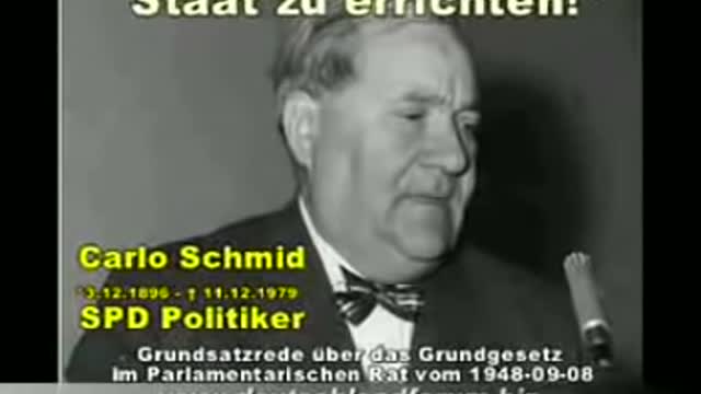 Carlo Schmid Grundgesetz Rede 1948