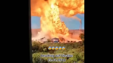 Explosion in Kyiv, Ukraine by Russian Army