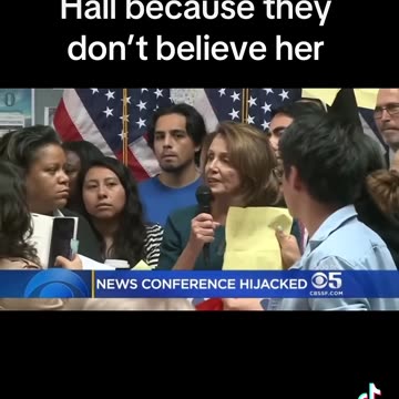 Nancy Pelosi run out of her own Town Hall because people don’t trust her