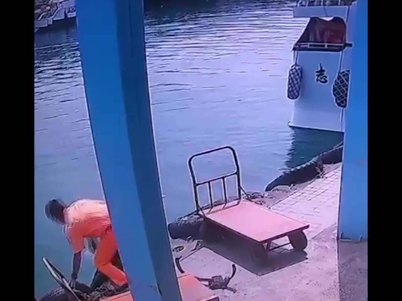 OAP On Scooter Accidentally Plunges Into Sea