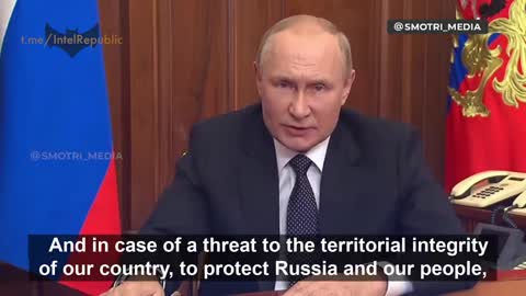 PRESIDENT PUTIN: "I´M NOT BLUFFING"