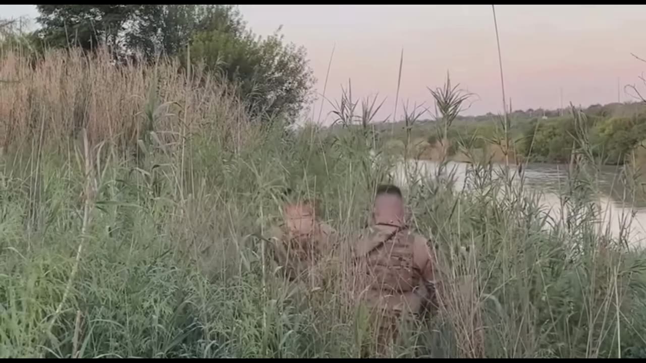 The Texas National Guard at the Texas border. Protecting and serving.