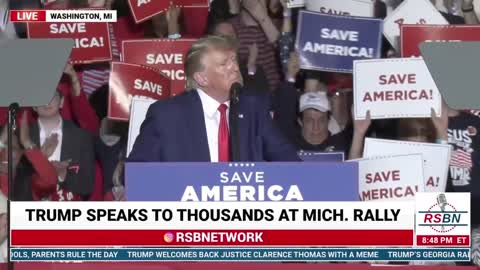 Trump says “the Democrat Party is waging war on reality…”