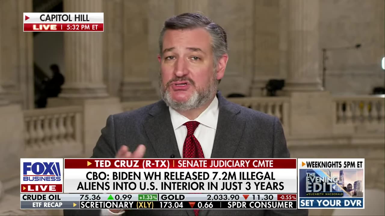 Ted Cruz makes eye-popping claim over border crossings under Biden