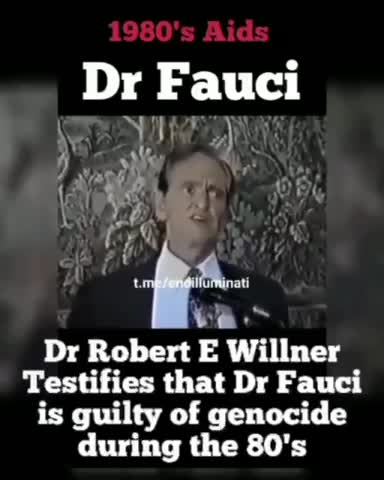 Dr. Robert E. Willner testifies that Fauci is guilty of genocide during the 80's.