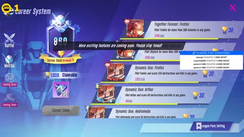 new update in smc (super mecha champions) in pc